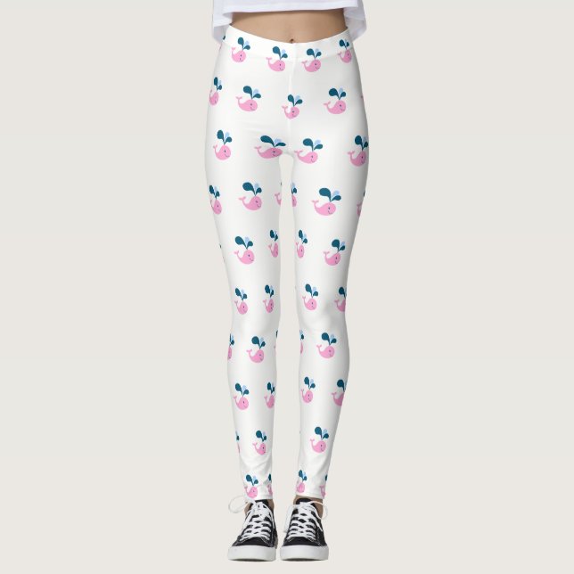 Leggings Bébé baleine adorable mignon (Devant)