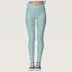 Leggings Bébé Maze bleu et blanc Vêtements de boue africain
