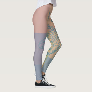 Leggings Bee dorée moderne