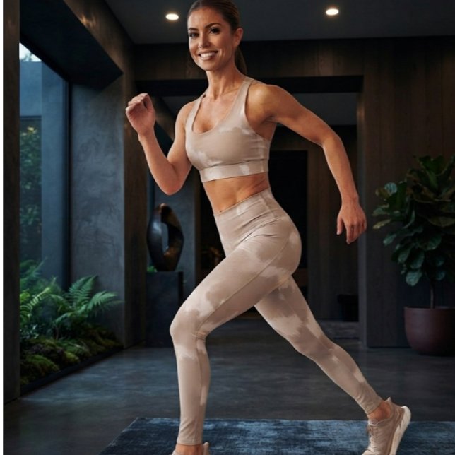 Leggings Beige Neutre Nuage (Créateur téléchargé)