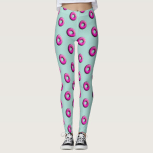 Leggings Beignet rose - pépites colorées 1
