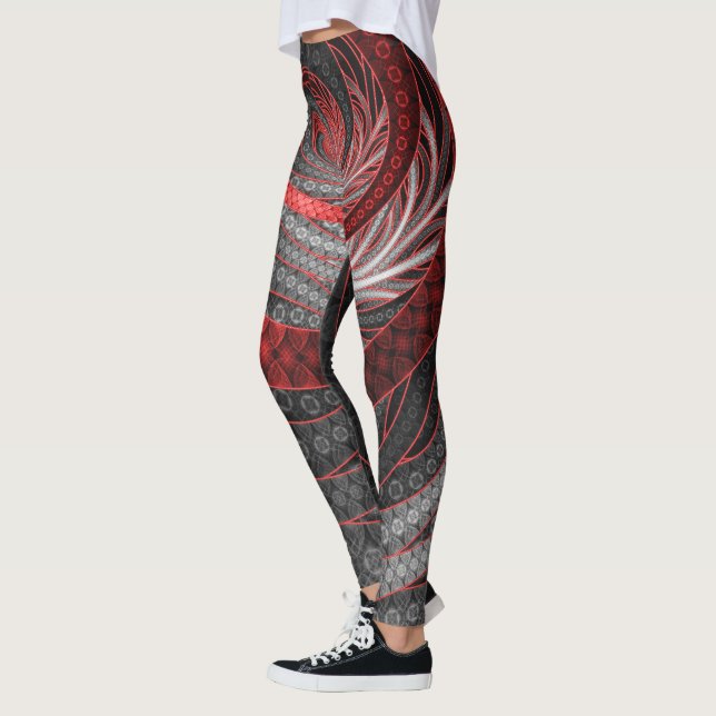 Leggings Bel argent et échelles rouges de vampire de (Gauche)