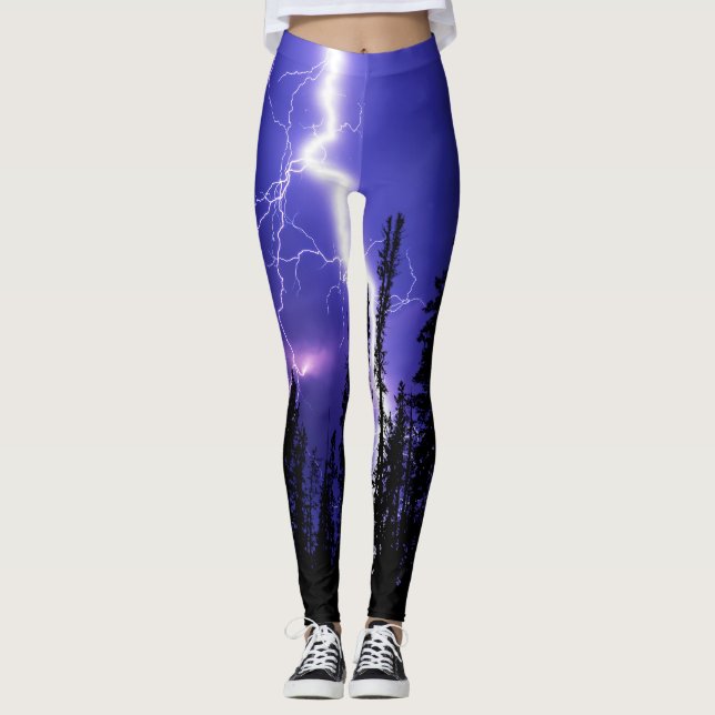 Leggings bel orage sur la forêt (Devant)