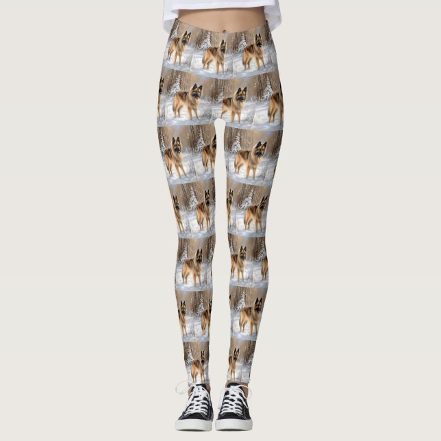 Leggings Belge Tervuren Laissons neiger Noël (Devant)
