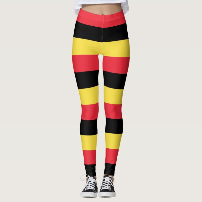 Leggings Belgique Couleurs du pavillon national Horizontal (Devant)
