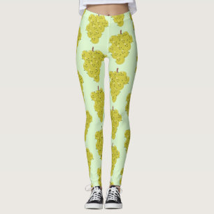 Leggings Belle bande de raisins amusante illustration