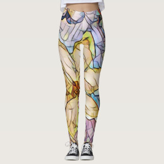 Leggings Belle et unique Mosaïque Pastel