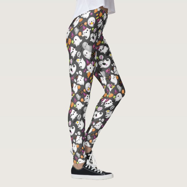 Leggings Belle Fantôme et pierres tombes Halloween (Droite)
