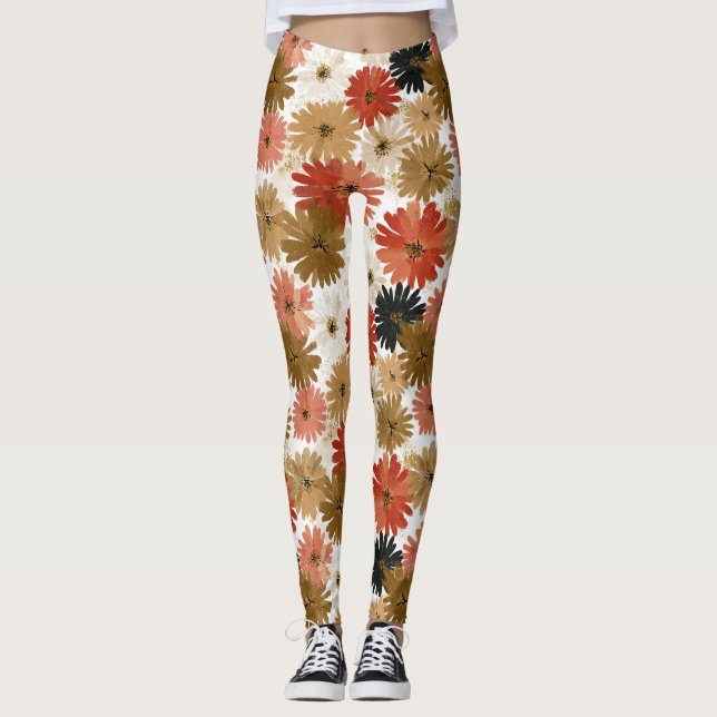 Leggings Belle Fleur de Pâquerette Maternité Active (Devant)
