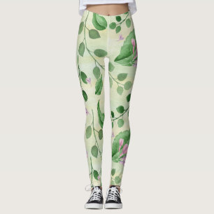 Leggings Belle Flore Verte