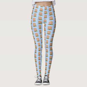 Leggings Belle illustration de dessin animé de bébé wombat