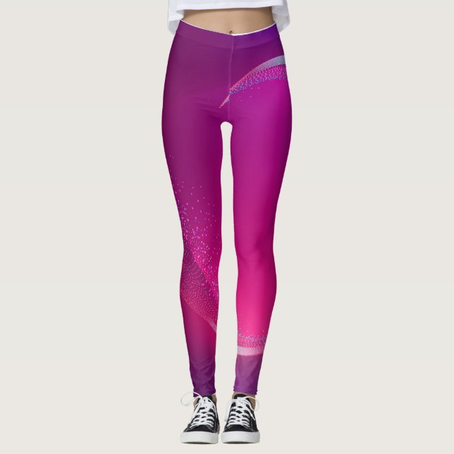 Leggings belle jambe violette (Devant)