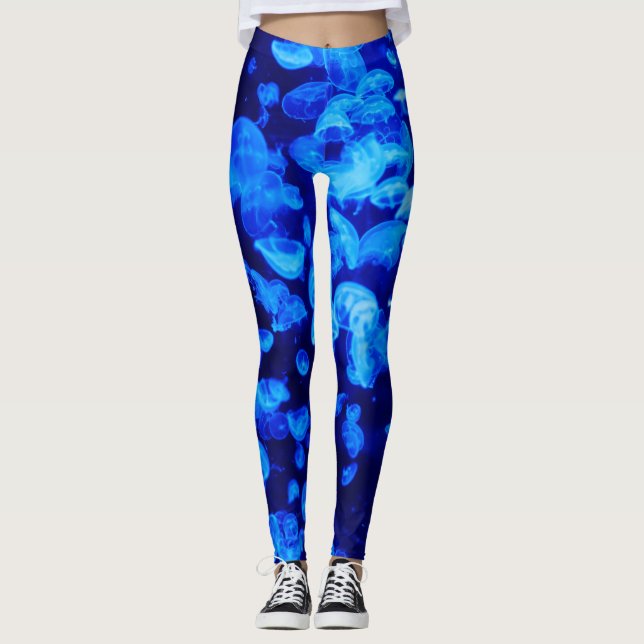 Leggings Belle méduse bleue (Devant)