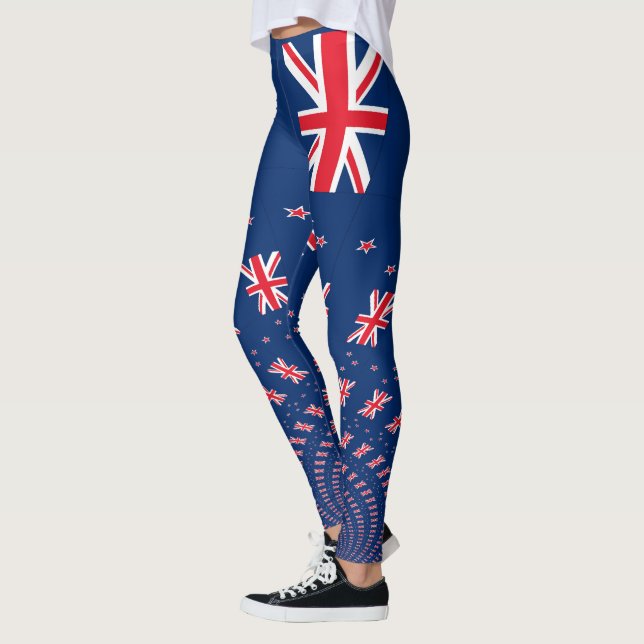 Leggings Belle Nouvelle-Zélande Drapeau Art Design (Gauche)
