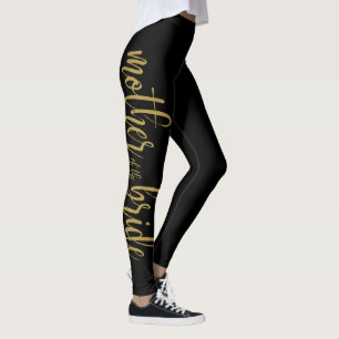 Leggings Belle Parties scintillant de script brossé Mère de
