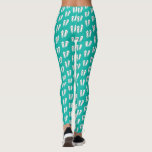 Leggings Belle plage bleu turquoise tongs motif<br><div class="desc">Belle plage bleu turquoise tongs motif Leggings. Vêtements tendance pour femmes et ados. collants personnalisés avec arrière - plan couleur personnalisé. Pantalon entièrement imprimé pour gymnastique,  entraînement,  gymnastique,  danse,  fitness,  yoga,  sport,  course ou utilisation décontractée. Faites votre propre tenue unique. Design d'impression estivale amusant avec peu de coeur.</div>