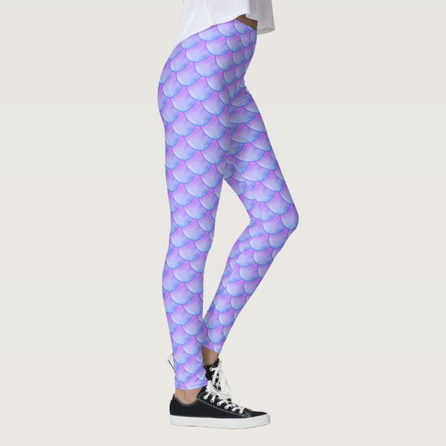 Leggings Belle Sirène à Écailles de Poisson (Droite)