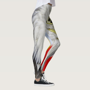 Leggings Belle tête et un drapeau américain 1 d'Eagle