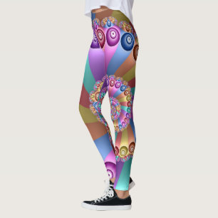 Leggings Belles couleurs Art moderne Abstrait fractal