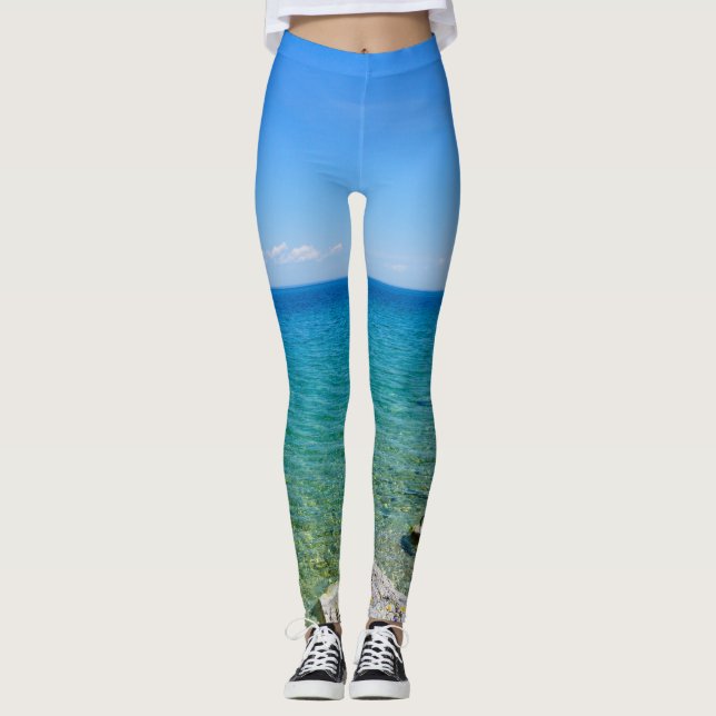 Leggings Belles Couleurs Du Lac Huron (Devant)