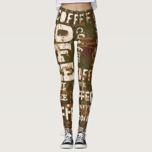 Leggings Belles guêtres de café express de café