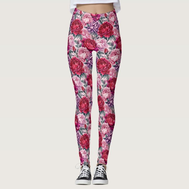Leggings Belles Pivoines (Devant)
