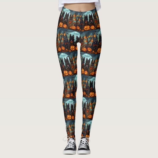 Leggings Berger belge Halloween Éffrayant (Devant)