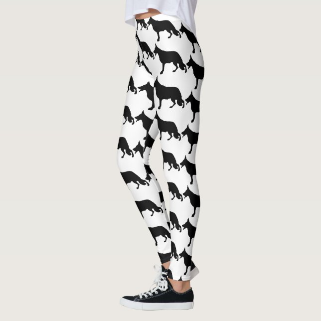 Leggings Berger noir pur (Gauche)