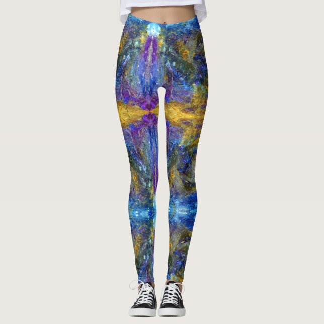 Leggings Bête bleue en cours (Devant)