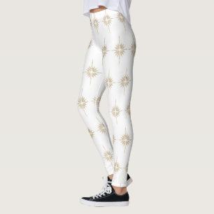 Leggings BETHLEHEM STAR Noël Nativité Motif Blanc