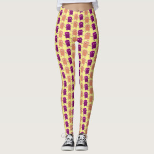 Leggings Beurre d'arachide mignonne et caricature sandwich 