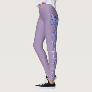 Leggings Beurre en bleu - Violet solide
