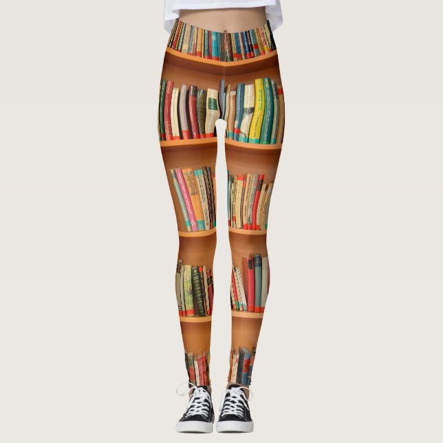 Leggings Bibliothèque Livres Librairie Vêtements de livres  (Devant)