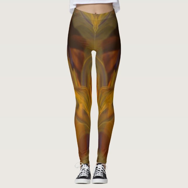 Leggings Bien-être naturel coloré personnalisé (Devant)