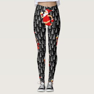 Leggings bières amusantes santa claus