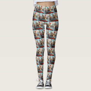 Leggings Biewer Terrier Dog Roller Dessous de verre Noël