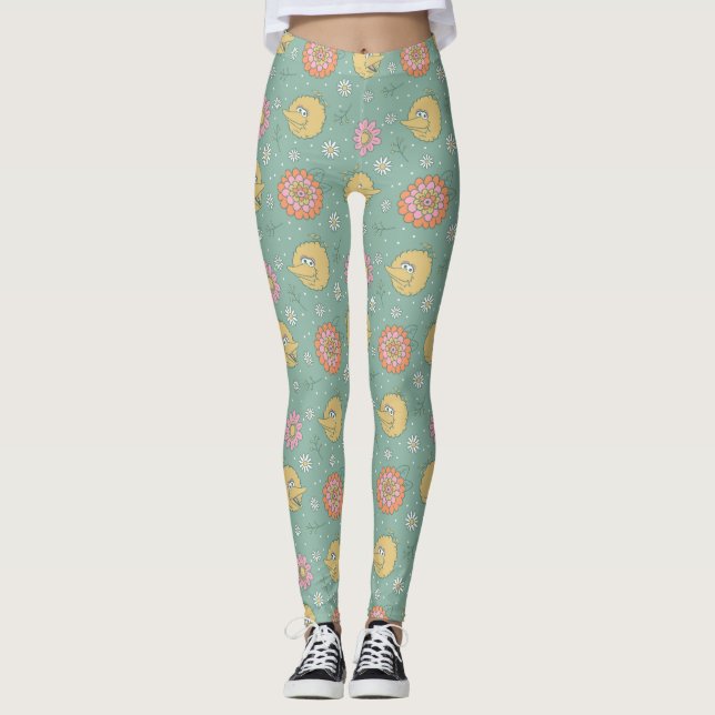 Leggings Big Bird | Good Vibes Floral Pattern (Devant)