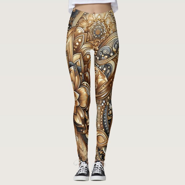 Leggings bijoux art motif floralLeggings (Devant)