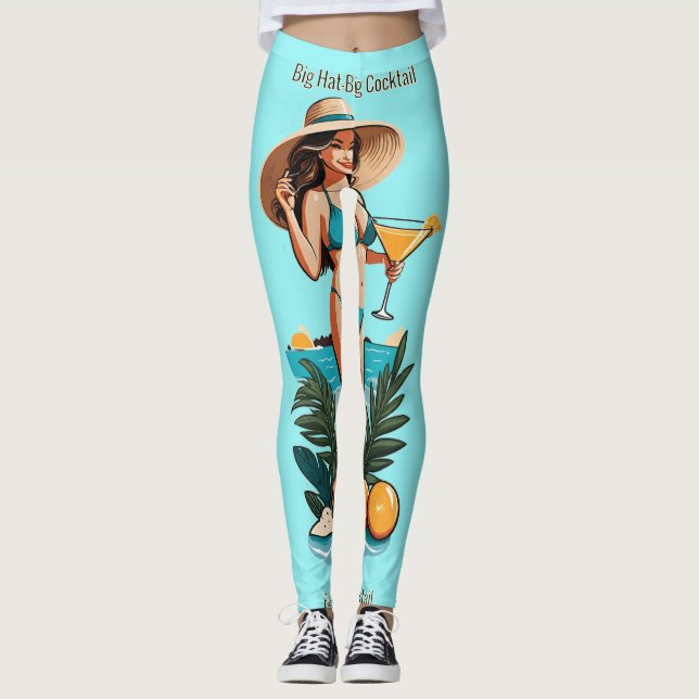Leggings Bikini Babe Big Casquette - Big Cocktail Thunder_C (Devant)