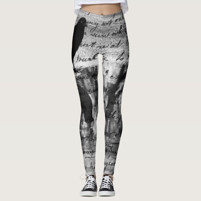 Leggings Black Crow Art (Devant)