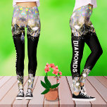 Leggings Black Diamond Moderne Mode tendance Modèle Sport<br><div class="desc">Améliorez votre style et votre performance avec mes jambes de sport modernes, parfait pour le jogging, l'exercice ou l'usure décontractée. Conçues avec un design en losange noir et des accents de parties scintillant subtils, ces leggings offrent un look chic, girly et élégant, à la fois tendance et unique. Fabriquées pour...</div>