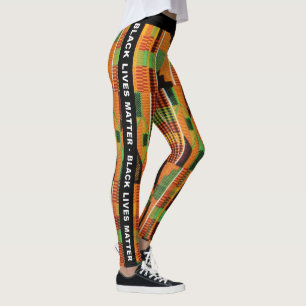 Leggings Black Lives Matt - Kente Tribal African print
