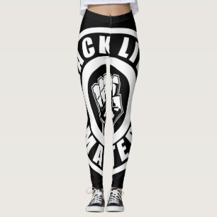 Leggings Black Lives Matt, Poing, Black Power, BHM