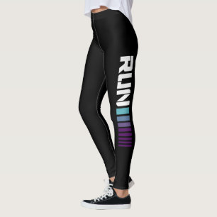 Leggings Black Ombré Run Sports actifs