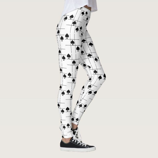 Leggings Black Spades Tac Toe Thunder_Cove (Droite)