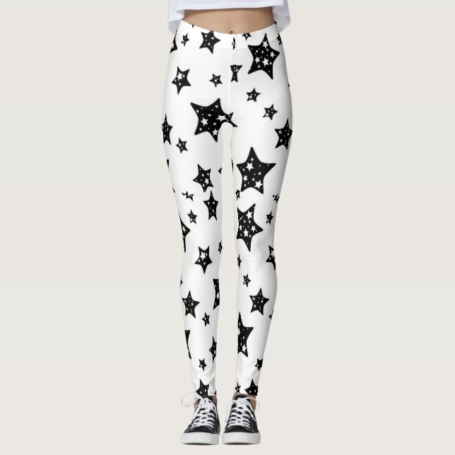 Leggings Black Stars (Devant)