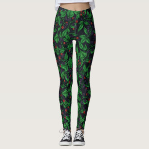 Leggings Blackberry sur gris foncé