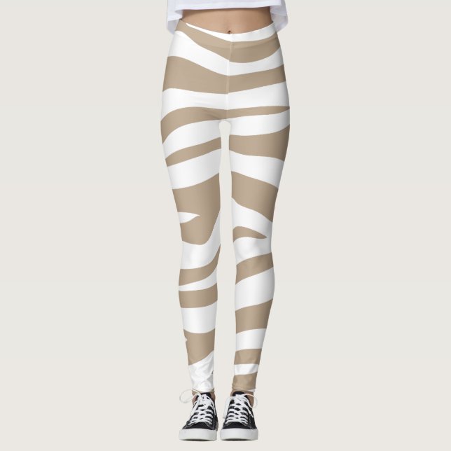 Leggings blanc beige (Devant)