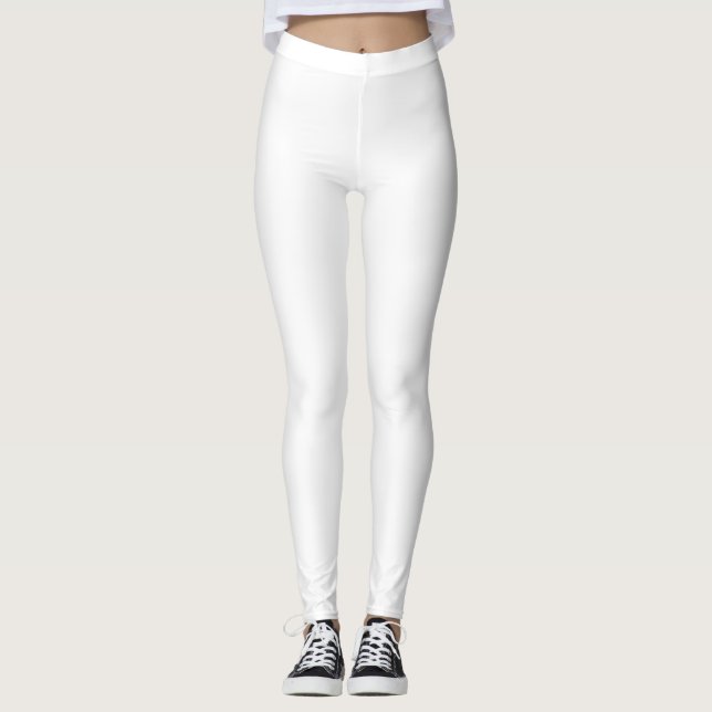 Leggings Blanc #FFFFFF, Aqua Haze (Devant)