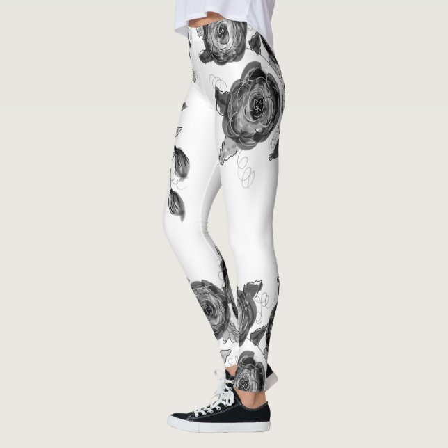 Leggings Blanc Noir Et Gris (Gauche)